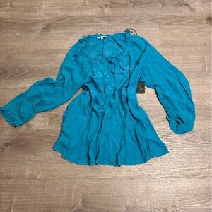 John Mark Vibrant Blue Women's Blouse